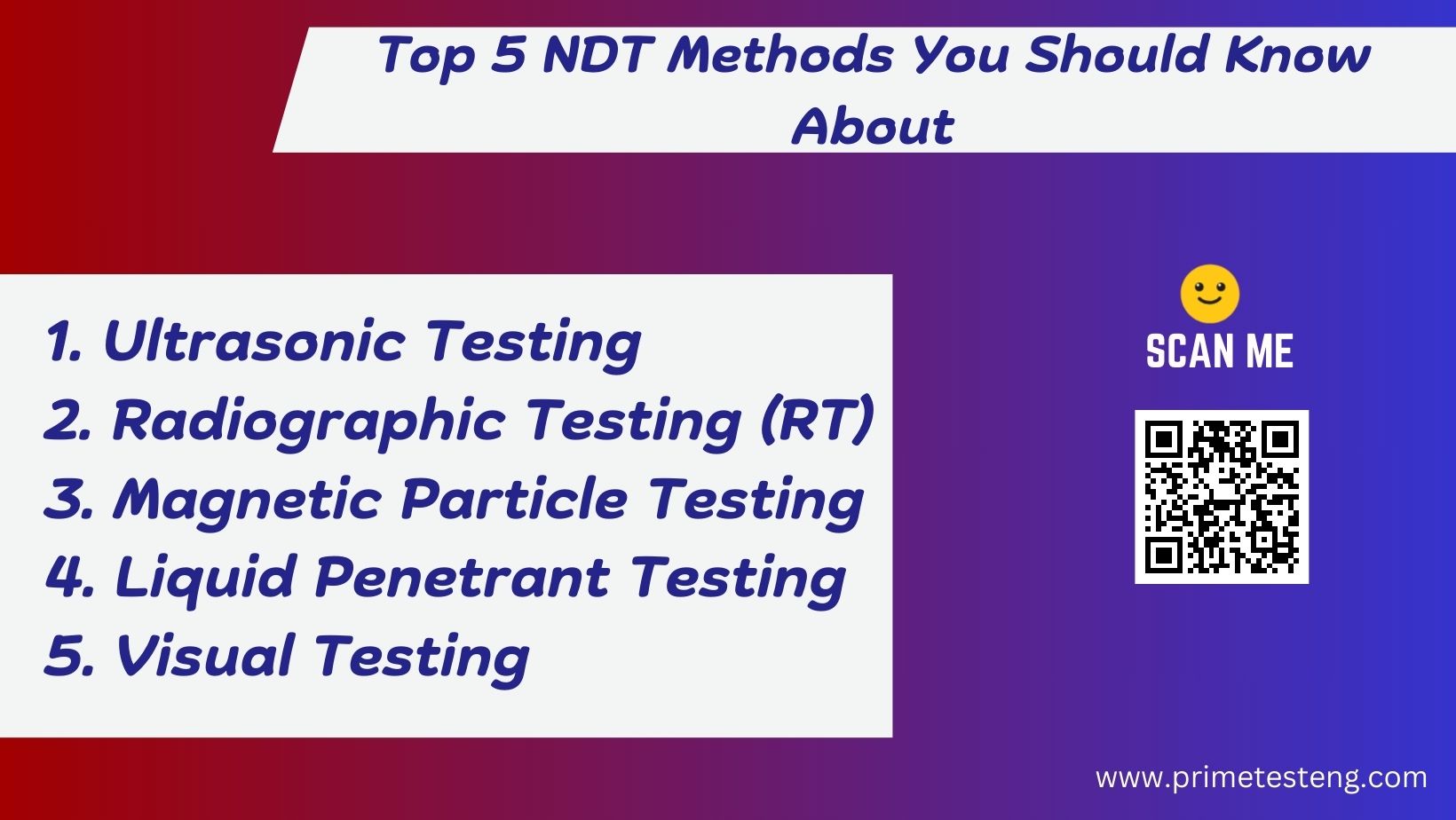 Top 5 NDT Methods You Should Know About